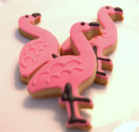 1 Dozen Decorative 4 Cookies Pink Flamingo Cookies