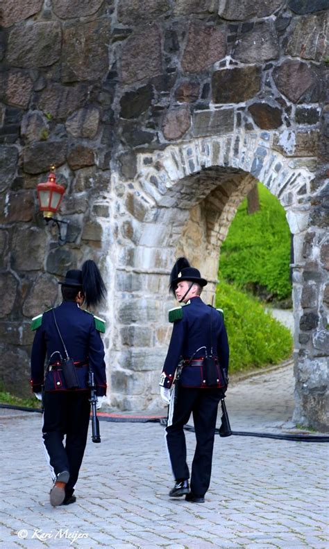 Akershus Festning Oslo Guarding The Castle Entrance Beautiful