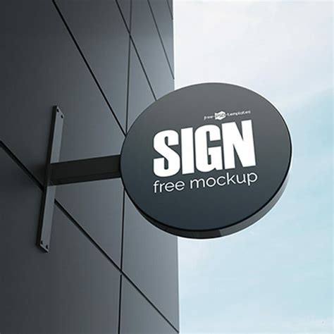 Free Sign Mockup In Psd Css Author