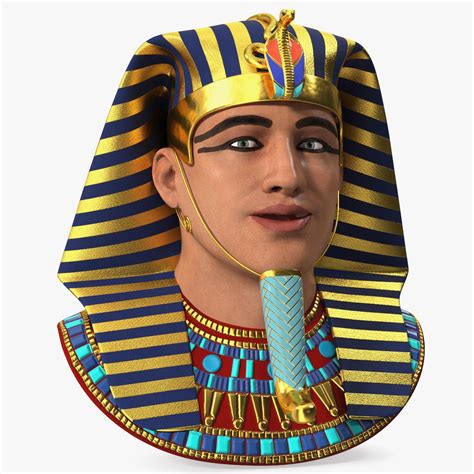 head of egyptian pharaoh rigged 3d model 99 max free3d