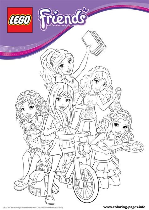 Supercoloring.com is a super fun for all ages: Lego Friends Bike Coloring Pages Printable