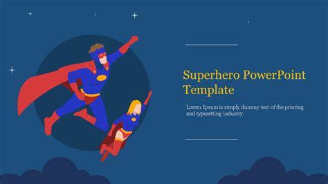 Powerpoint Template Superhero