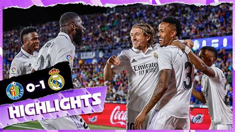 Getafe 0 1 Real Madrid Highlights Laliga 202223 Youtube
