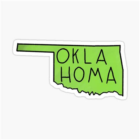 Oklahoma Sticker By Loudestkitten Redbubble