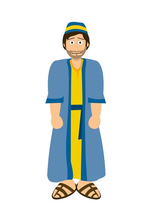 Free Cartoon Bible Character Nathaniel Bartholomew 23251588 Png With