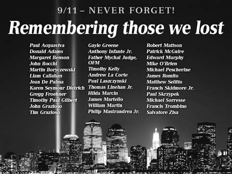 911 Remembering Those We Lost Diocese Of Paterson Clifton Nj
