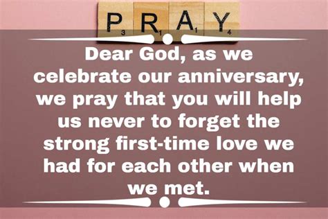 Prayer For Anniversary Churchgistscom
