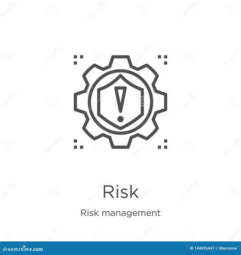 Risk Icon Vector From Risk Management Collection Thin Line Risk