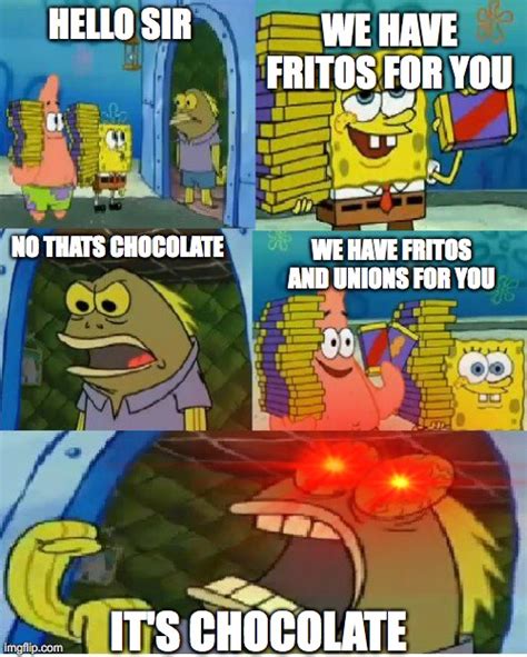 Chocolate Spongebob Meme Imgflip