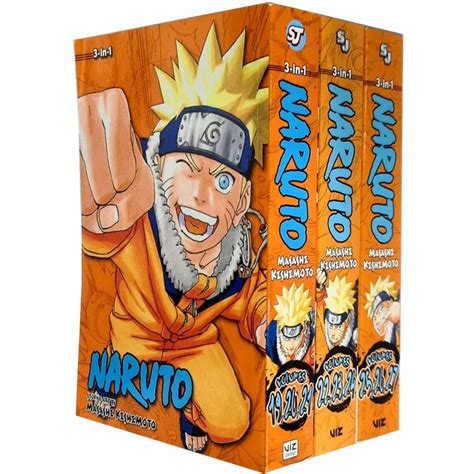 Naruto Series 3 3in1 Tp Vol 7 To 9 Books Collection Set The Book Bundle