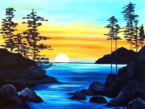15 Acrylic Painting Ideas For Beginners Brighter Craft Landscape