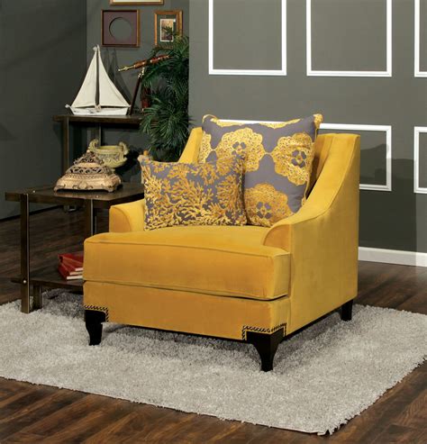 Viscontti Gold Living Room Set From Furniture Of America Sm2201 Sf