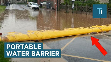 Portable Barrier Can Protect Houses From Flooding Youtube