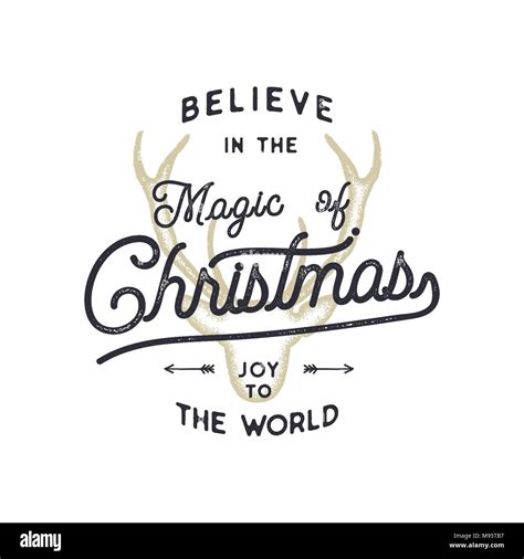 Christmas Typography Quote Design Believe In Christmas Magic Happy