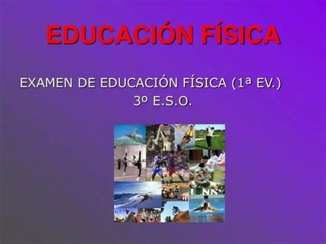PPT EDUCACIÓN FÍSICA PowerPoint Presentation free download ID