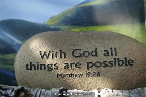 With God All Things Are Possible Picture Quotes