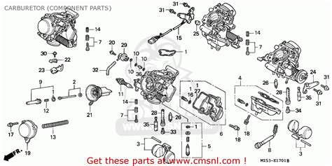 Honda Vf750c Magna 1994 R Canada Kmh Carburetor Component Parts