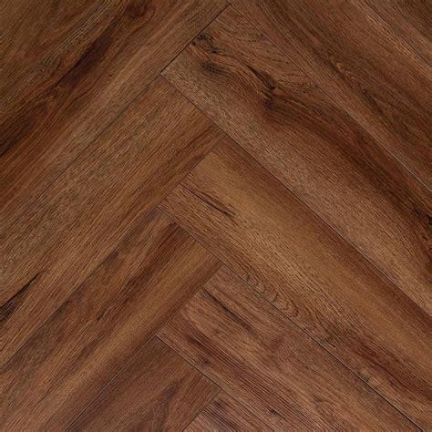 Waterproof luxury vinyl plank tile floors clayton. Auburn Oak Rigid Core Luxury Vinyl Herringbone - Foam Back ...