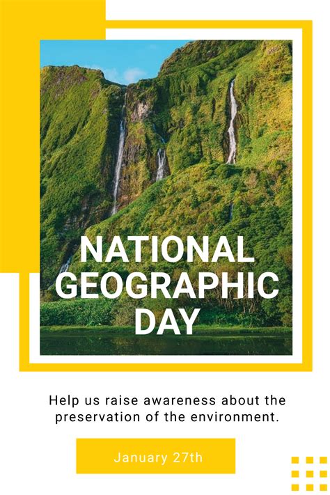 National Geographic Day Pinterest Pin Template Edit Online And Download