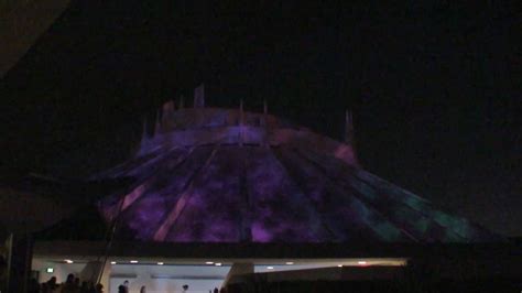 2009 Disneyland Space Mountain Ghost Galaxy Roof Show In 1080p Hd