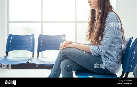 Woman In Waiting Room Hi Res Stock Photography And Images Alamy