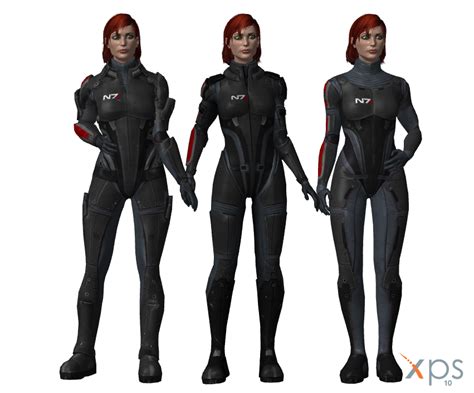 me3 femshep in me1 n7 armours for xps by just jasper on deviantart