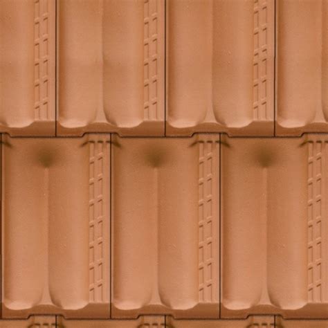 Terracotta Roof Tile Texture Seamless 03483