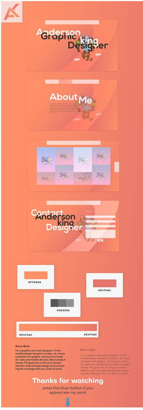 graphic design portfolio- web design UI on Behance