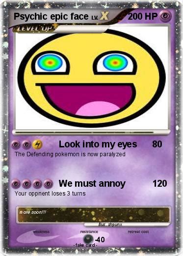 Annual revenue of over $1 billion. Pokémon Psychic epic face 1 1 - Look into my eyes - My Pokemon Card