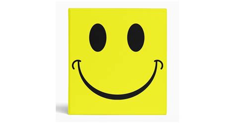 smiley face 3 ring binder zazzle