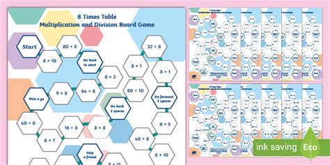 Times Table Board Games Teacher Made Learning Resource