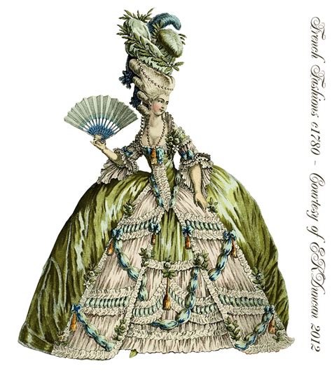 Ekduncan My Fanciful Muse C1774 French Fashion Plate In The Style Of