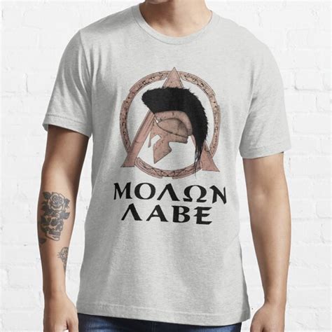 Molon Labe T Shirt For Sale By Nicgraygraphic Redbubble Molon