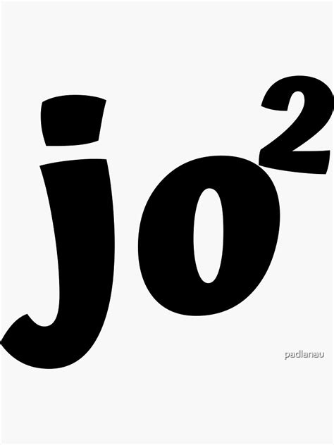 Jojo Black Font Colour Sticker By Padlanau Redbubble
