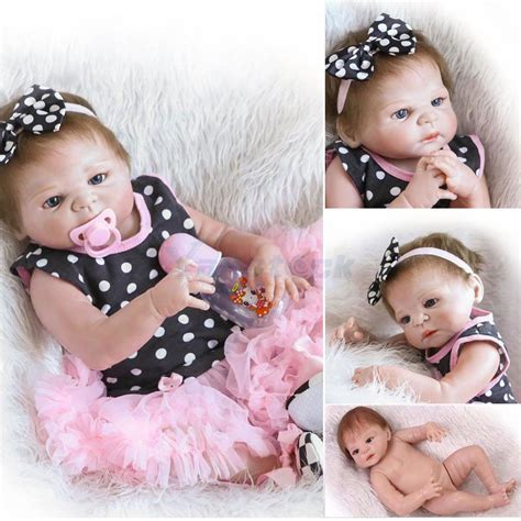23 Full Body Silicone Vinyl Dolls Newborn Reborn Baby Cute Girl Doll