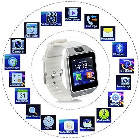 Padgene Dz09 Bluetooth Smart Watch With Camera For Samsung S5 Import