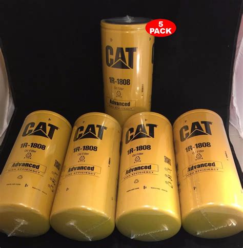 5 Pack New Cat 1r 1808 Filter As Caterpillar Oem 1r1808 Ebay