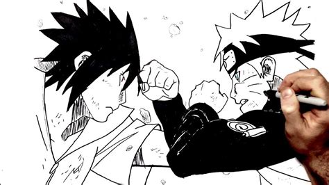 How To Draw Sasuke And Naruto