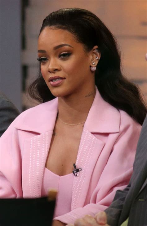 Rihanna Arrives On The Set Of Good Morning America In New York