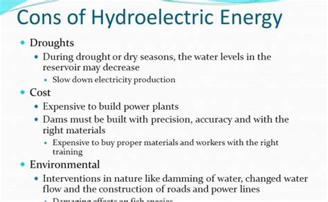 Hydroelectric Pros And Cons Hydropower