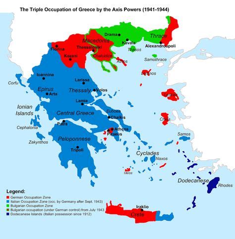 The Triple Occupation Of Greece By Axis Powers 1941 44 899x917