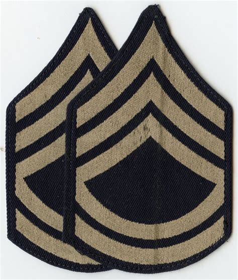 Pair Of Wwii Us Army Rank Stripes For Technical Sergeant Flying Tiger