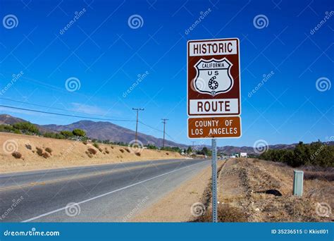 Historic Route 6 Highway Stock Image Image Of Guide 35236515