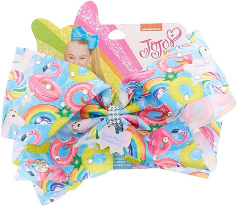 Claires Jojo Siwa Pool Float Princess Signature Hair Bow For Girls