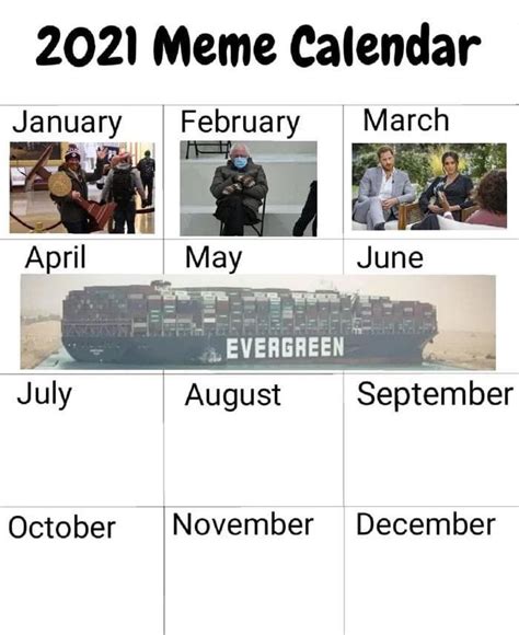Meme Calendar 2021 Customize And Print