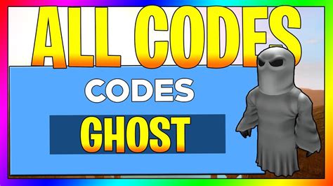 New Ghost Simulator Codes 2x Luck Update Roblox Codes Youtube