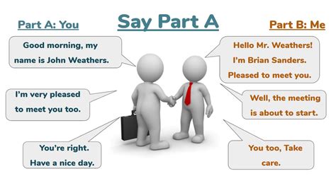 Basic English Conversation Practice Formal Greetings Introductions