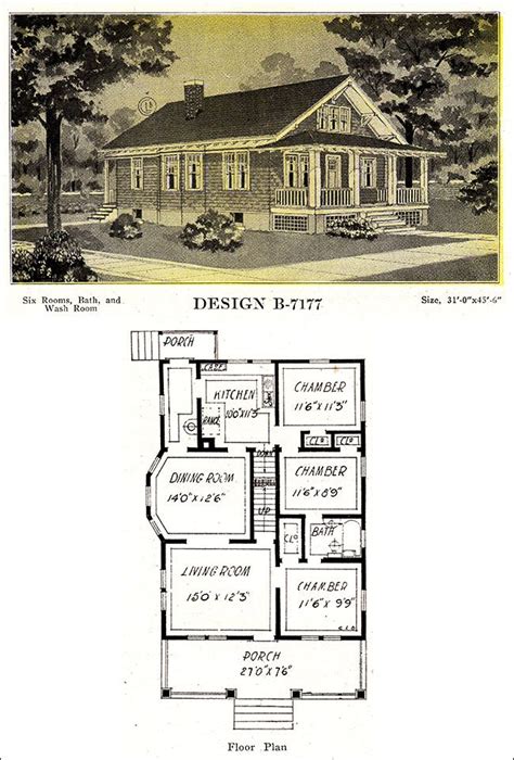 1920s Craftsman Bungalow House Plans