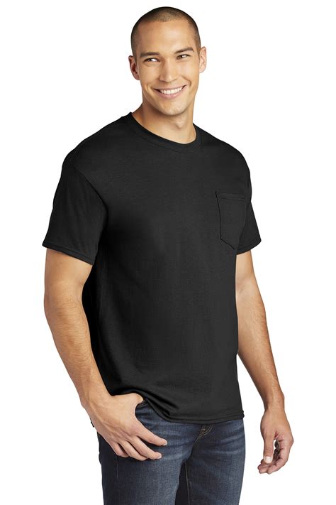 Gildan ® Heavy Cotton ™ 100% Cotton Pocket T-Shirt | 5-5.6 100% Cotton 