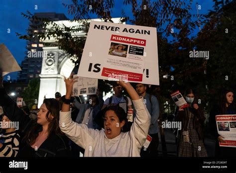 Competing rallies by pro-Palestine and pro-Israel on Washington Square